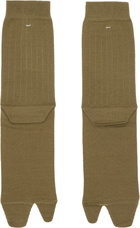Maison Margiela Khaki Tabi Socks