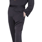 Deveaux New York Navy Satin Lounge pants