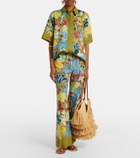 Alémais Solstice cotton-blend wide-leg pants