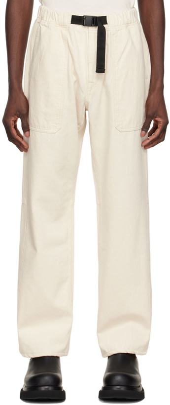 Photo: AMBUSH Off-White Cotton Trousers