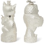 Asprey - Owl & Pussycat Sterling Silver Salt and Pepper Shakers - Silver
