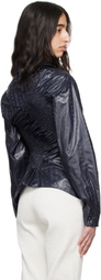 SUPER YAYA Navy Twist Shirt