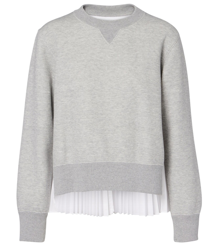 Photo: Sacai Cotton-blend sweatshirt