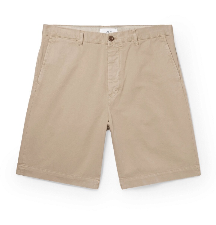 Photo: Mr P. - Garment-Dyed Cotton-Twill Bermuda Shorts - Neutrals