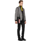 Thom Browne Grey Unconstructed Classic Stripe Blazer