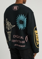 Honor The Gift Studio Logo Printed Cotton Sweatshirt Black