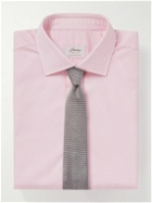 Brioni - Striped Cotton Shirt - Pink