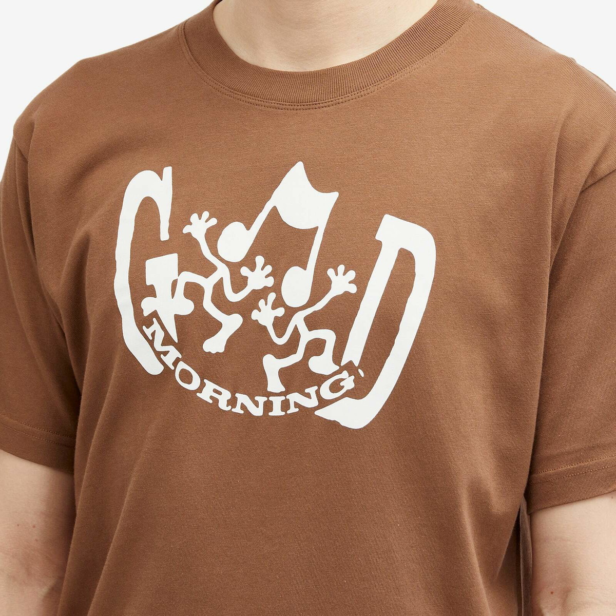 Good Morning Tapes Men's Dancers T-Shirt in Choc