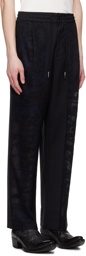 Feng Chen Wang Black Paneled Trousers