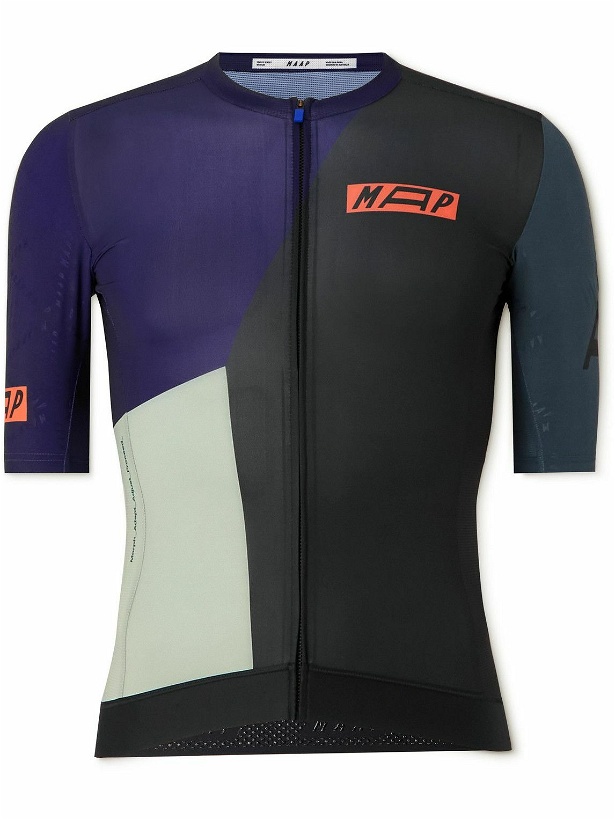 Photo: MAAP - Form Pro Hex Recycled Stretch-Mesh Cycling Jersey - Purple