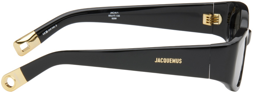 JACQUEMUS Black 'Les Lunettes Ovalo' Sunglasses Jacquemus