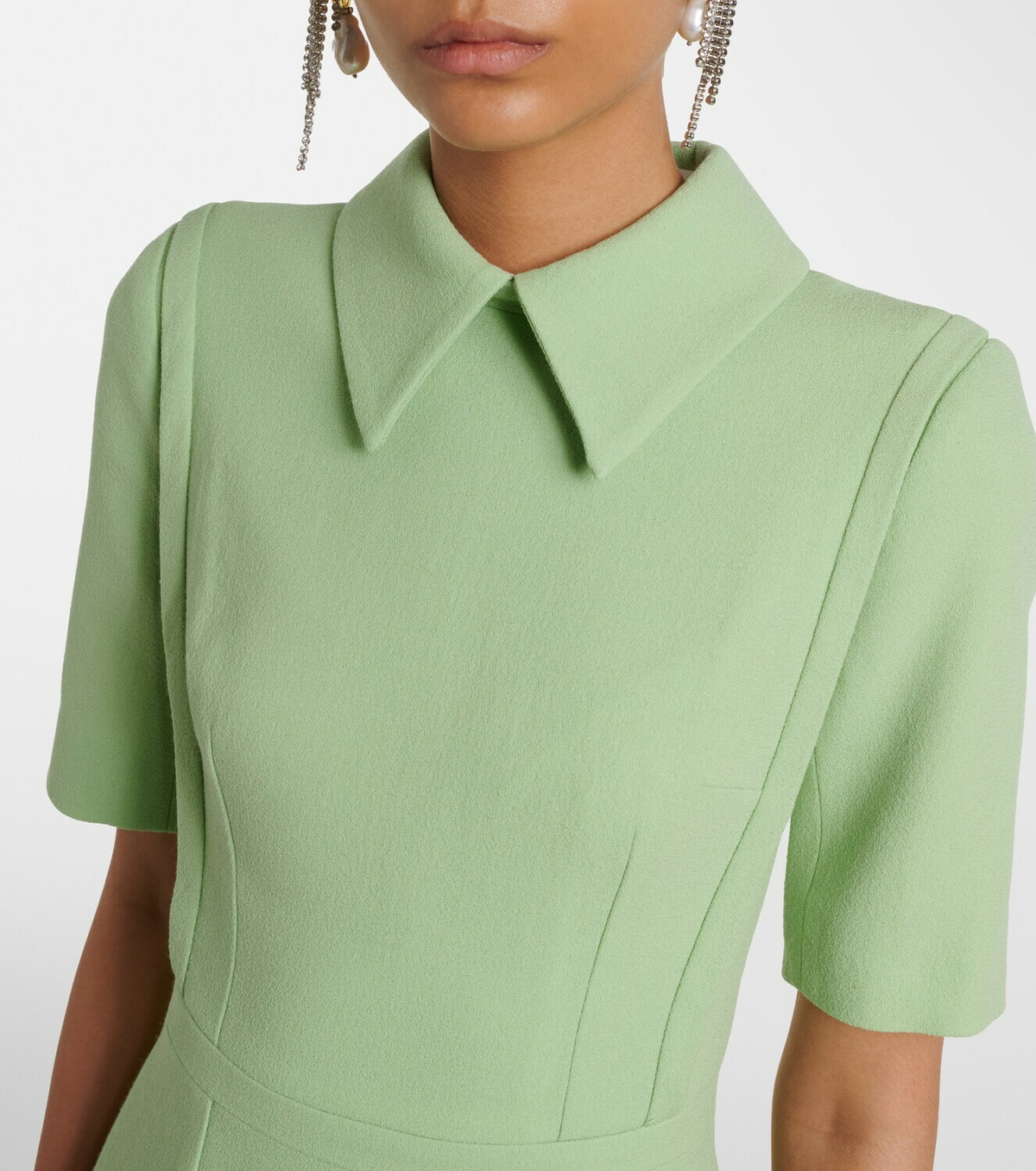 Emilia Wickstead Valletta wool crêpe midi dress