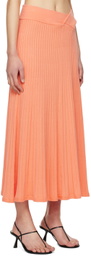 Anna Quan Orange Celeste Midi Skirt