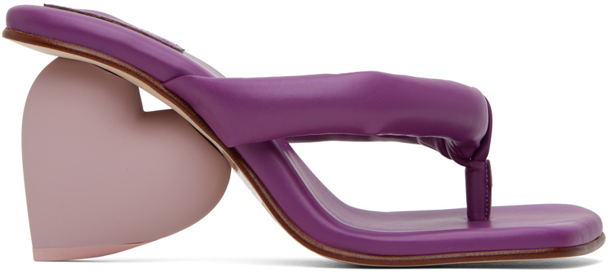 【関税込み】YUME YUME パープル Love ヒールサンダル Purple Love Heeled Sandals by YUME YUME on Sale