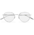 The Row - Oliver Peoples Brownstone 2 Round-Frame Silver-Tone Titanium Sunglasses - Silver