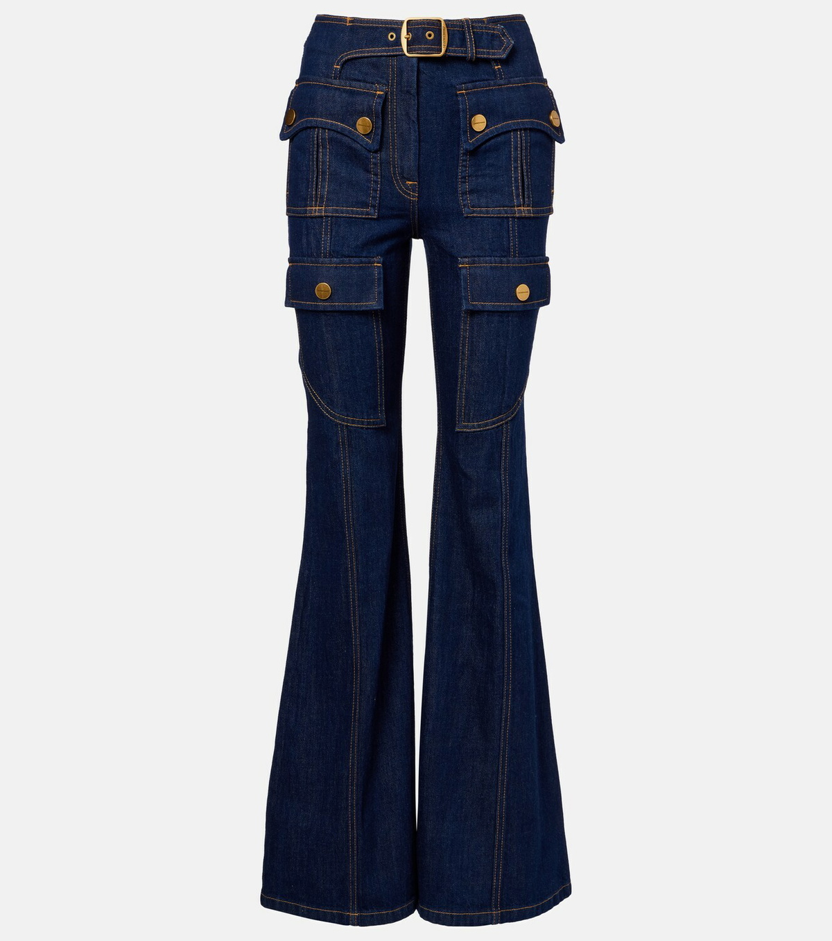 Zimmermann Luna belted flared jeans