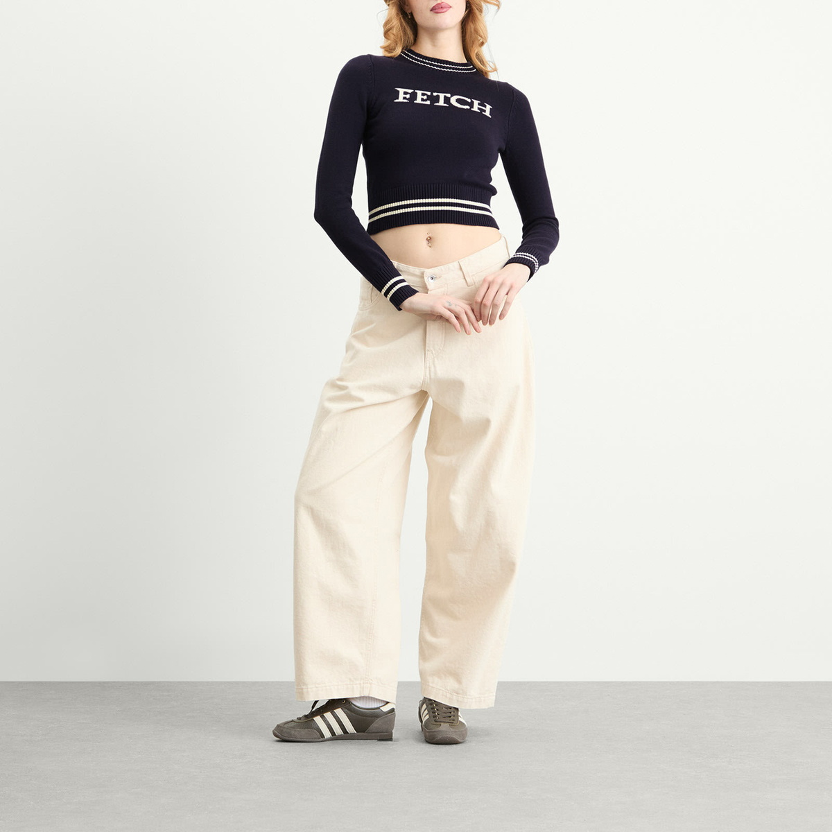 House Of Sunny Women's Fetch Jumper in Navy
