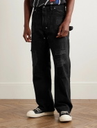 Gallery Dept. - Branko Carpenter Straight-Leg Distressed Jeans - Black