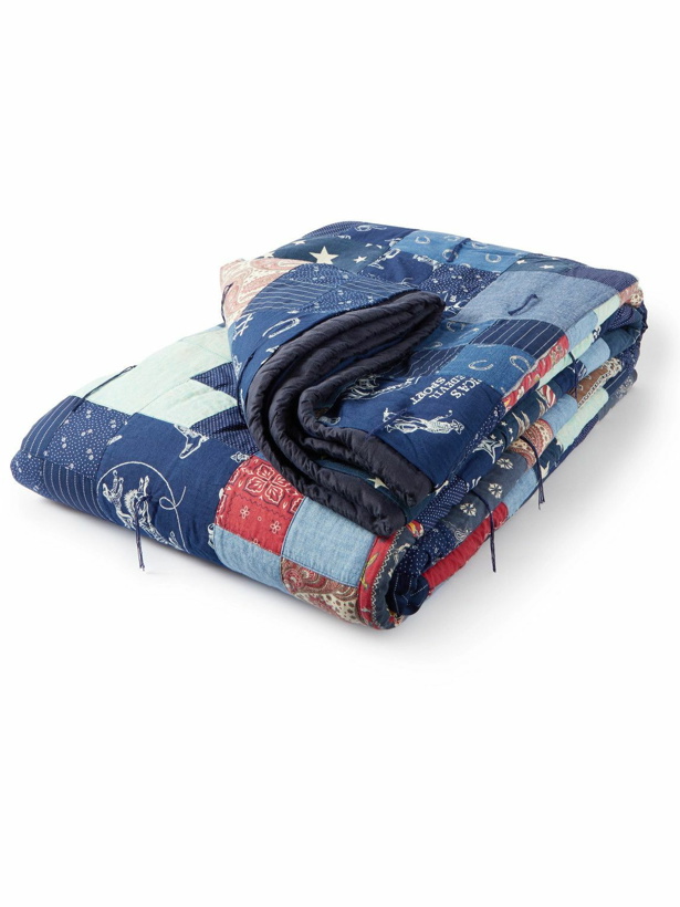 Photo: RRL - Patchwork Quilted Cotton Blanket