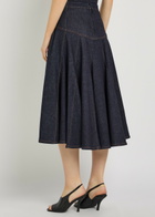 Jacquemus La Jupe De-nîmes Lavoir Denim Midi Skirt Navy