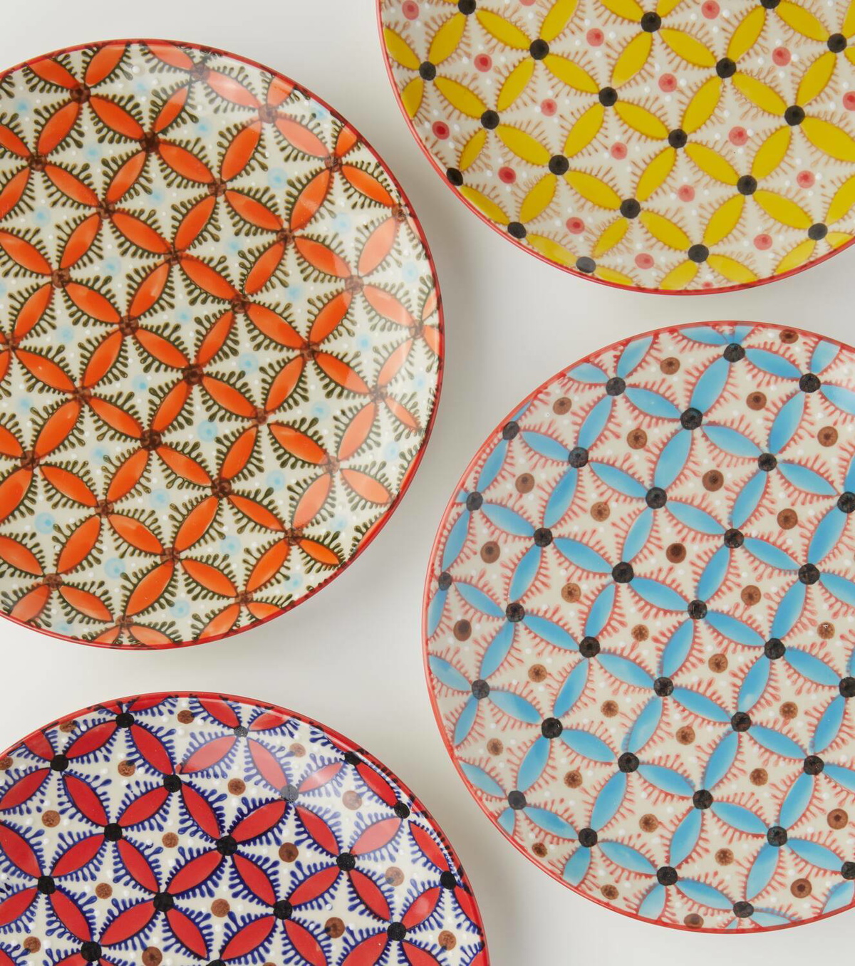Polspotten Hippy set of 4 side plates