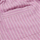 Tekla Fabrics Tekla Sleep Shorts in Purple Pink Stripes