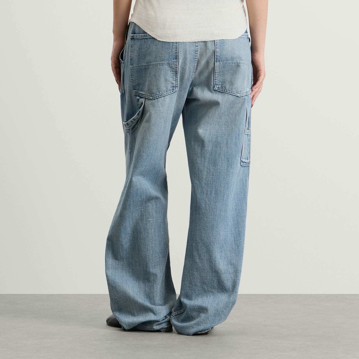 MM6 Maison Margiela Women's Oversized Jeans in Blue