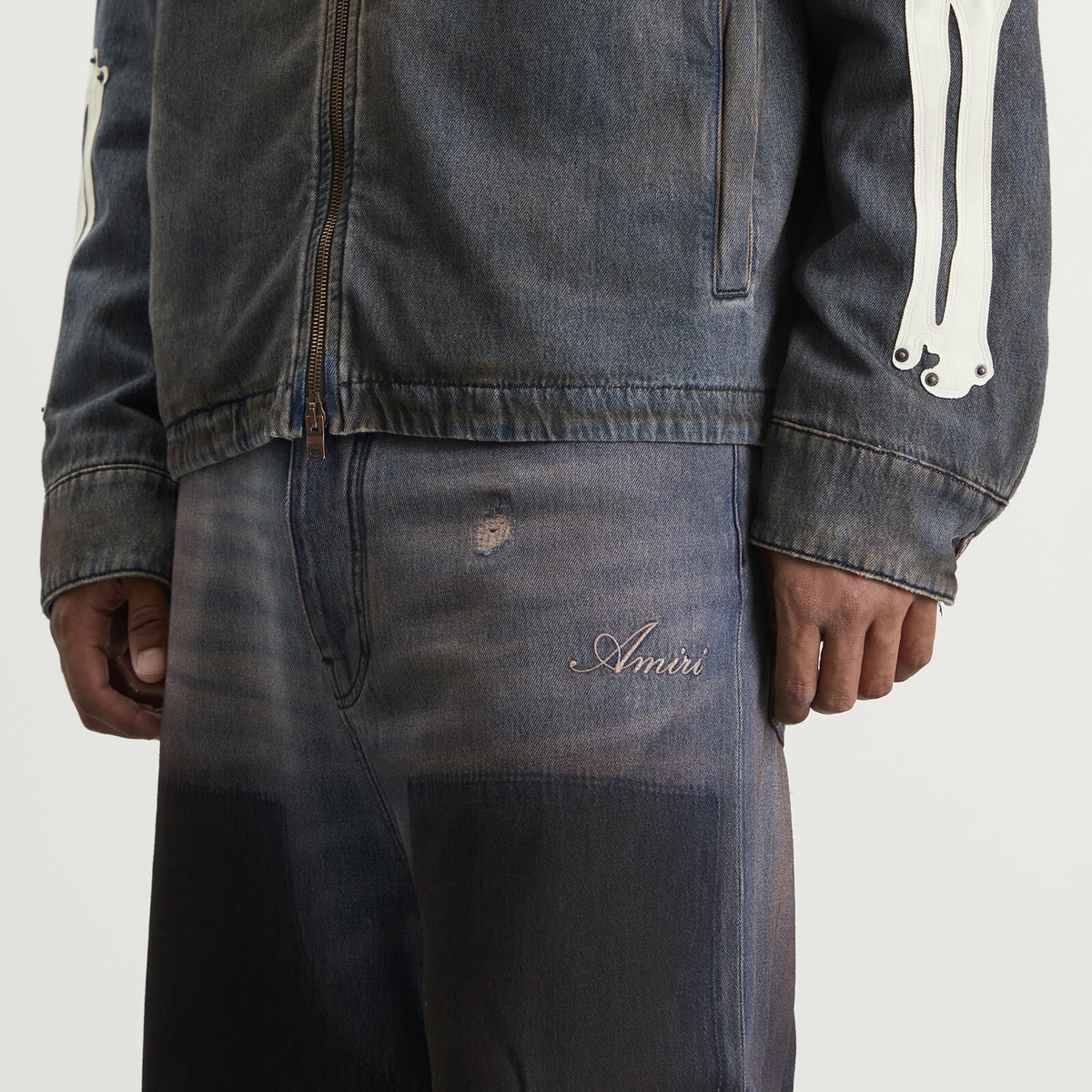 Amiri Men's Faded Carpenter Jean in Dark Dust