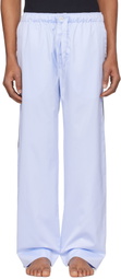 Tekla Blue Sateen Pyjama Pants