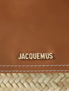 Jacquemus - Leather-Trimmed Raffia Tote Bag