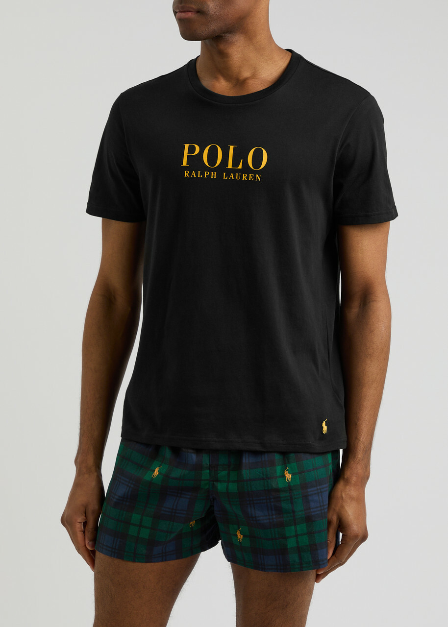 Polo Ralph Lauren Plaid Short Cotton Pyjama set Black L