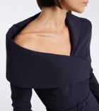Safiyaa Asymmetric crêpe cocktail dress