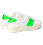 TOM FORD - Bannister Panelled Faux Leather Sneakers - White