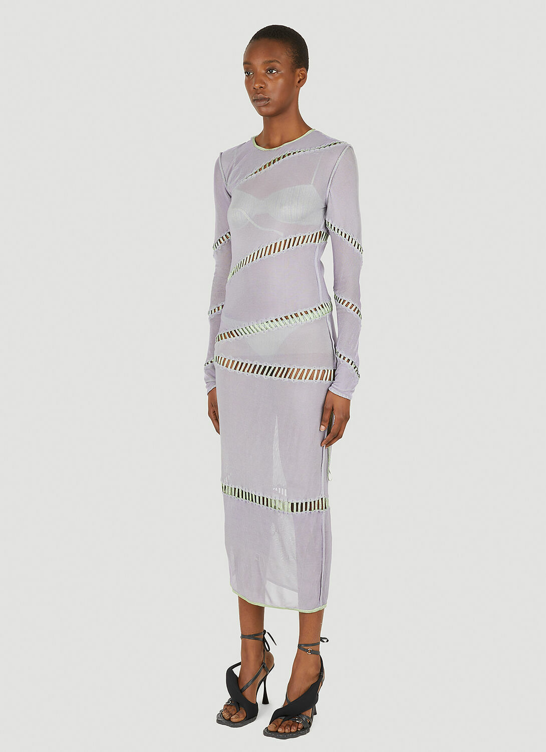 Isa Boulder Puzzle Long Sleeve Dress