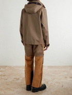 SEASE - Intrepid Herringbone Virgin Wool Hooded Ski Jacket - Brown