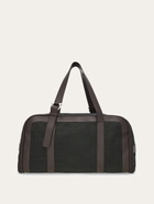 Ferragamo Mens Foldable weekend bag in Green