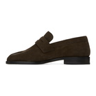 Maison Margiela Brown Suede Tabi Loafers