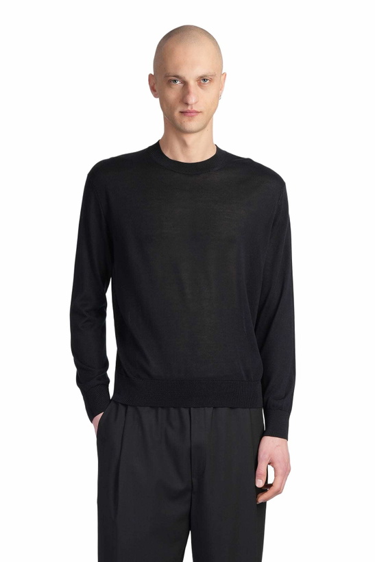 Photo: Laneus Knitwear In Black Wool And Polyester