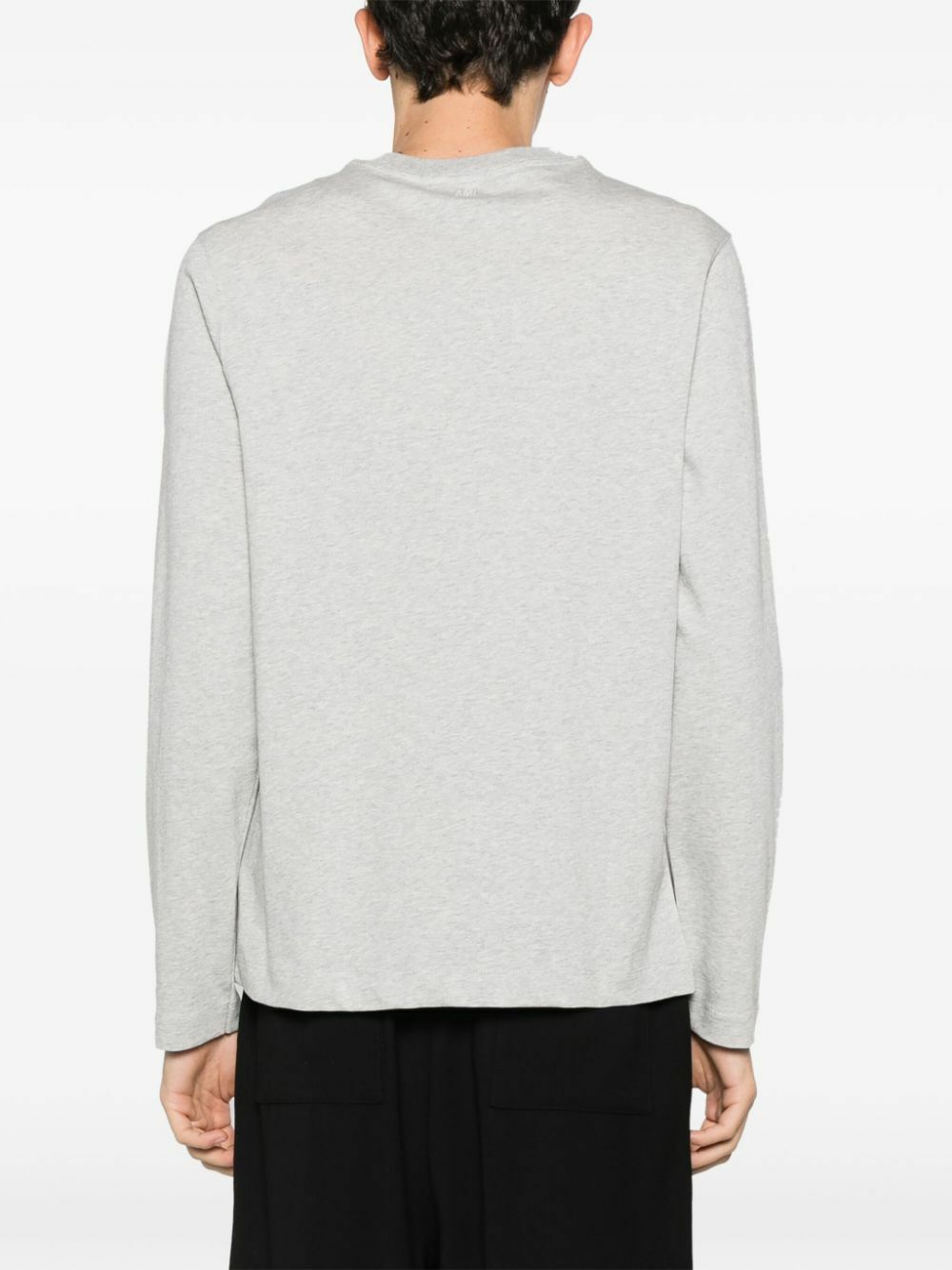 AMI Paris Grey Ami De Couer Organic Cotton T-Shirt