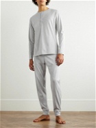 Håndværk - Cotton-Jersey Henley Pyjama T-Shirt - Gray