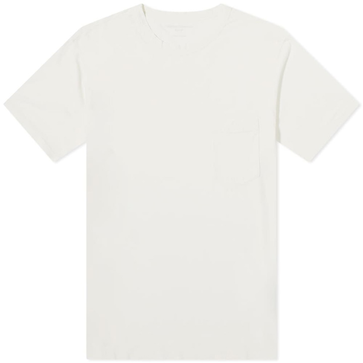 Photo: Officine Générale Men's Pigment Dyed T-Shirt in Ecru