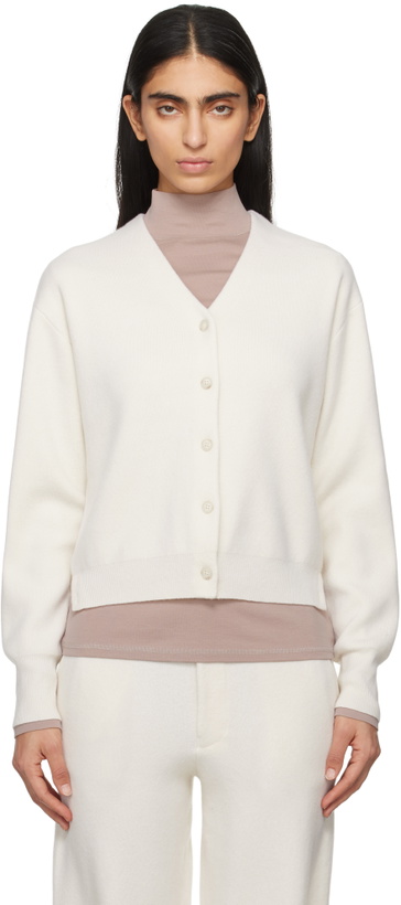 Photo: Guest in Residence Off-White Collegiate Cardigan
