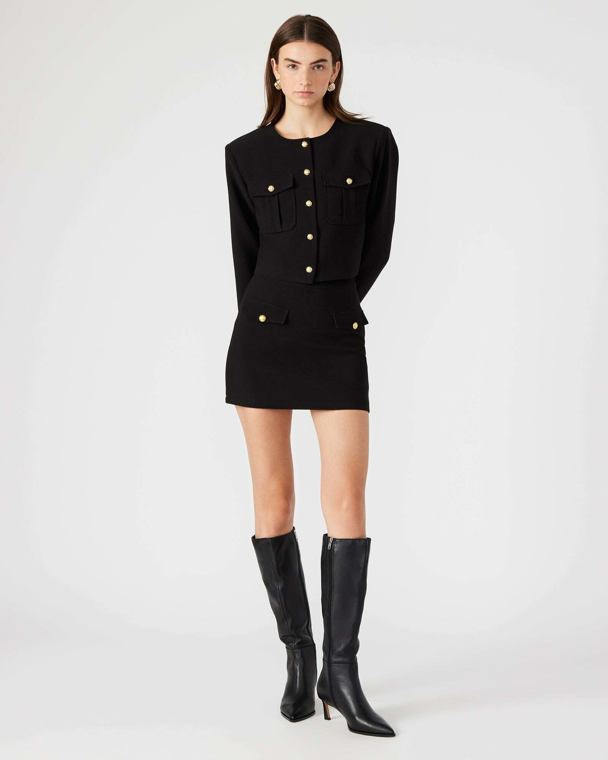 Steve Madden Cosette Blazer Jacket in Black