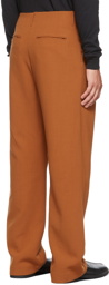 AURALEE Orange Wide-Leg Trousers