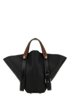 Maison Margiela Black Leather Dress-age Handbag