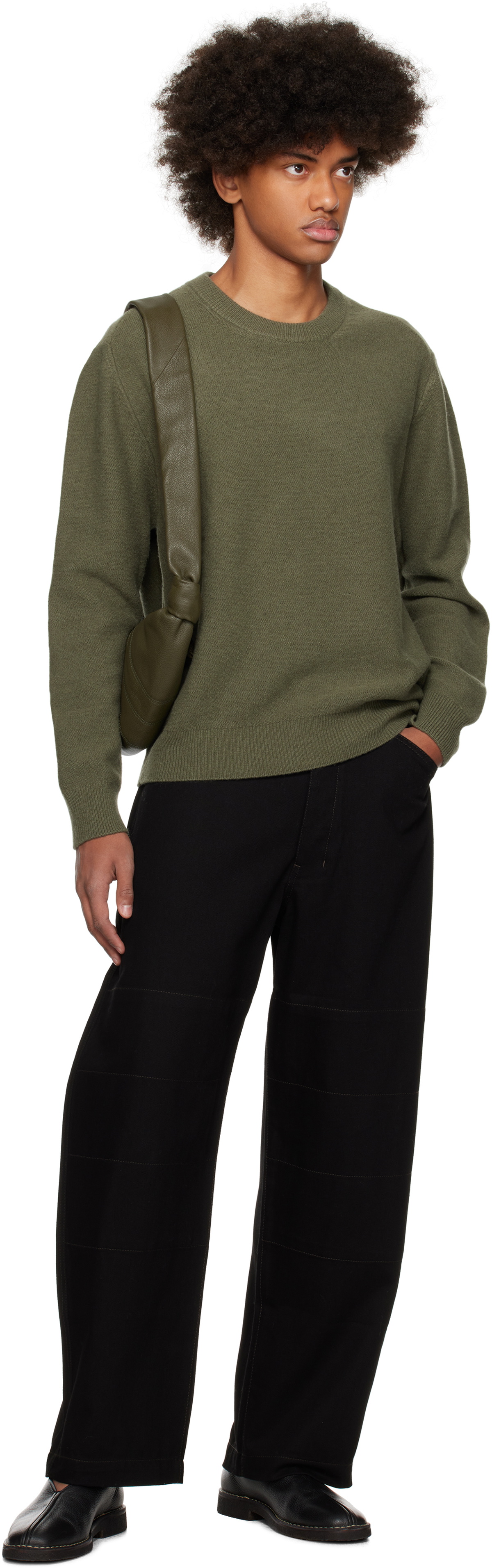 トップス LEMAIRE Crew Neck Jumper LEMAIRE crew-neck brushed-effect Jumper | Neutrals | FARFETCH
