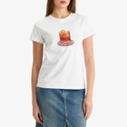 Damson Madder Women's Negroni Shrunken T-Shirt in White