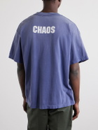 SAINT MXXXXXX - Logo-Print Cotton-Jersey T-Shirt - Blue