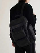 SAINT LAURENT - City Leather-Trimmed ECONYL Backpack - Black