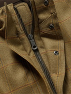 Purdey - Checked Herringbone Wool-Blend Tweed Coat - Brown